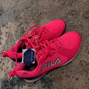 Fila Women's Bright Pink Athletic Sneakers